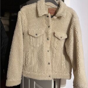 Levi's Cream Sherpa Jacket